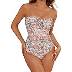 eagerbuy floral one piece bathing suit swimsuit small nwt new